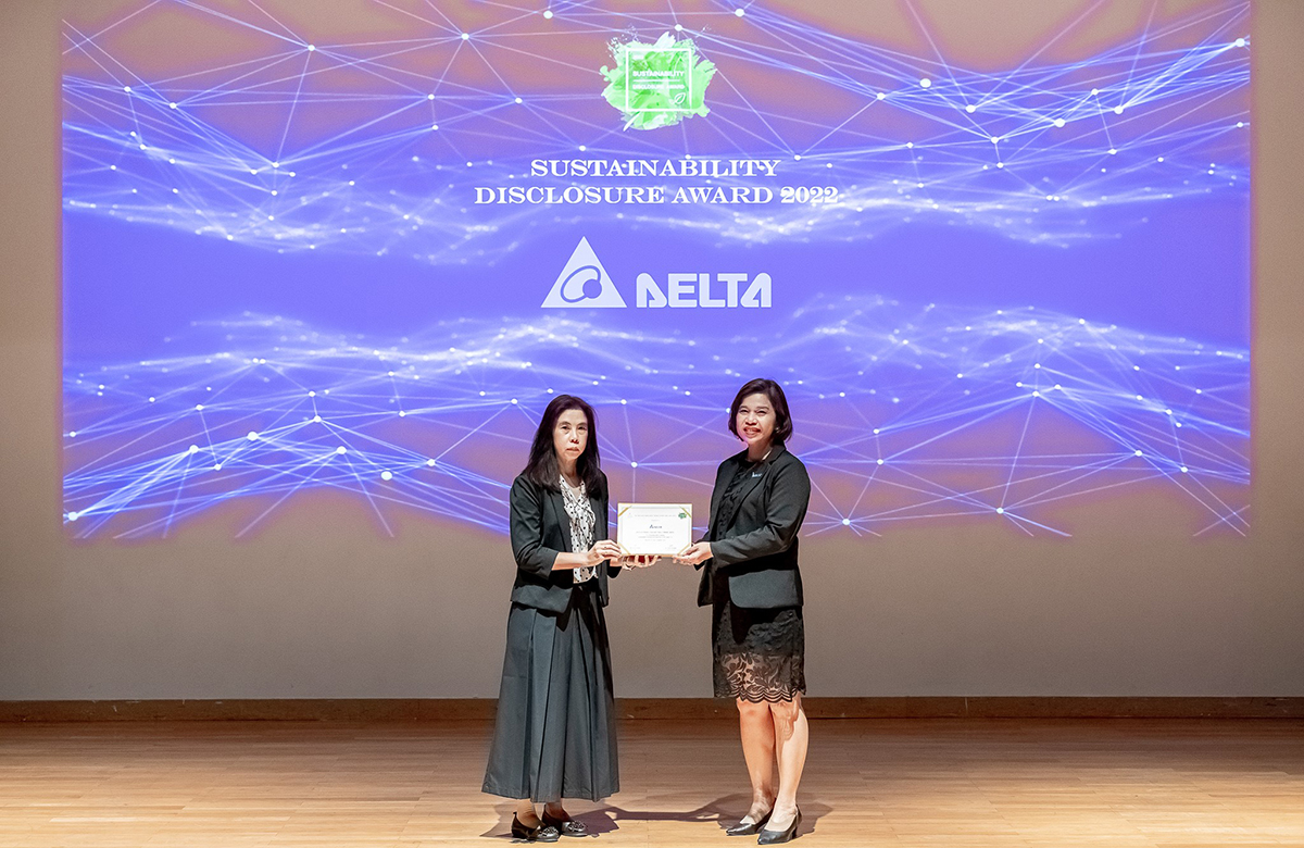 Delta Thaipat Sustainability disclosure award