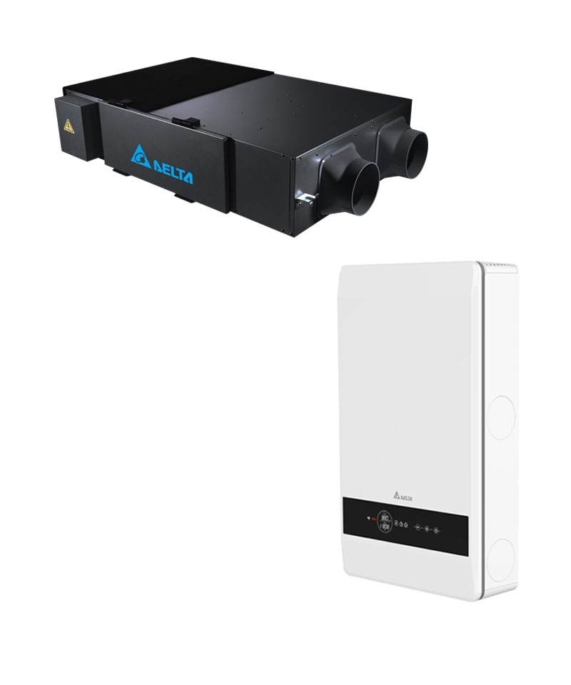 Delta ERV ventilator
